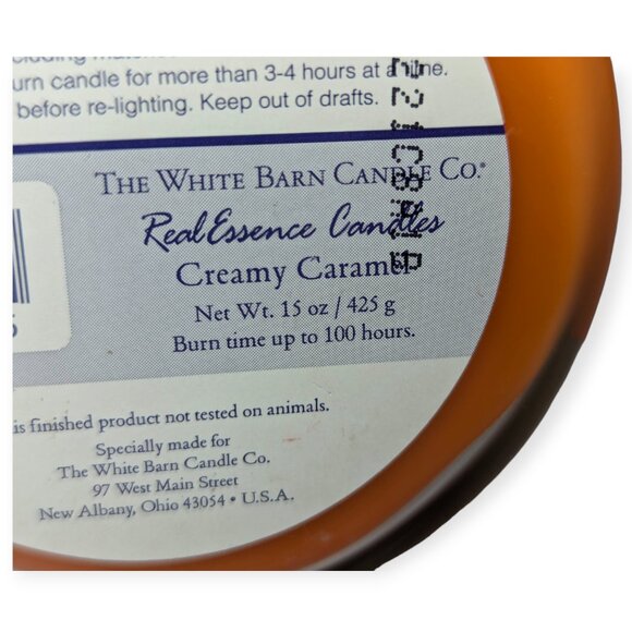 White Barn 15 Oz Jar Candle- Creamy Caramel New - Picture 5 of 8